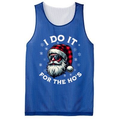 I Do It For The HoS Reindeer Inappropriate Christmas Gift Mesh Reversible Basketball Jersey Tank