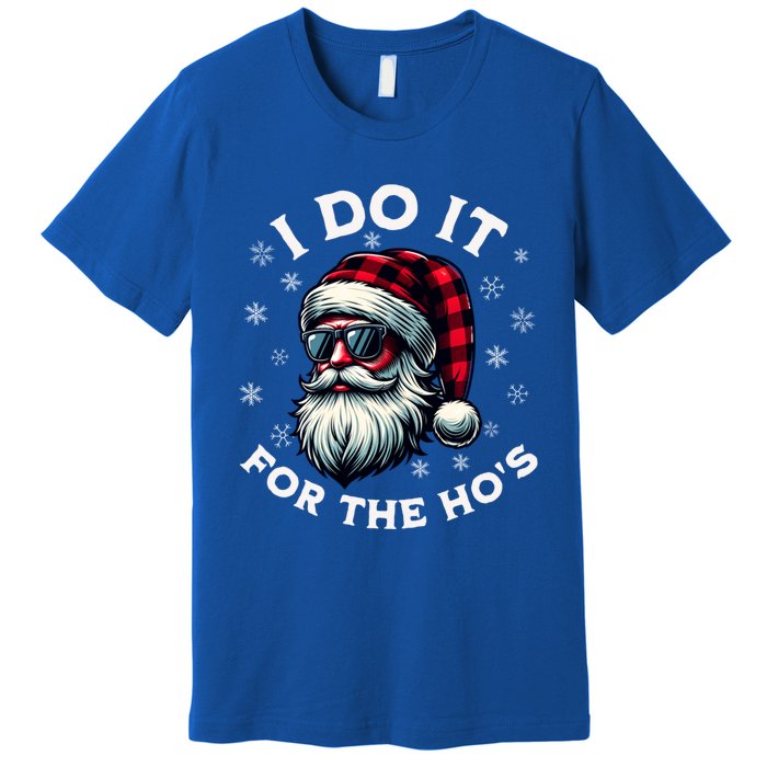 I Do It For The HoS Reindeer Inappropriate Christmas Gift Premium T-Shirt