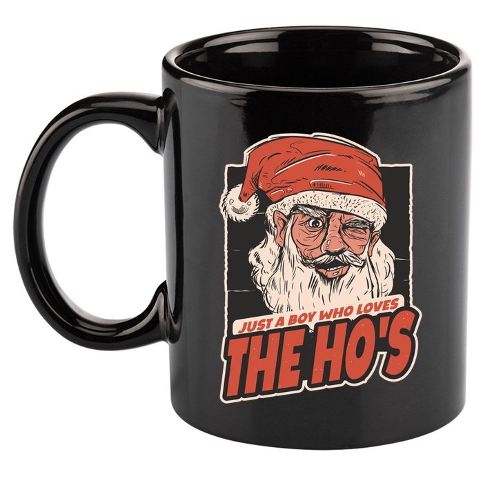 I Do It For The Hos Just A Who Loves The HoS Cute Gift 11oz C Handle Ceramic Mug