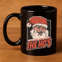 I Do It For The Hos Just A Who Loves The HoS Cute Gift 11oz C Handle Ceramic Mug
