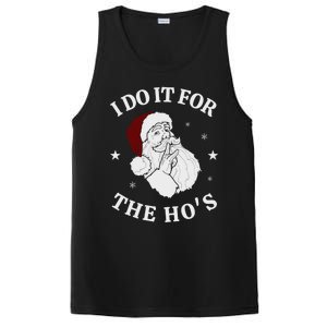 I Do It For The HoS Funny Christmas Rock Hand Santa Hat Great Gift PosiCharge Competitor Tank