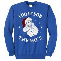 I Do It For The HoS Funny Christmas Rock Hand Santa Hat Great Gift Sweatshirt