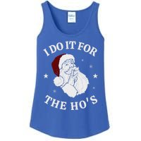 I Do It For The HoS Funny Christmas Rock Hand Santa Hat Great Gift Ladies Essential Tank