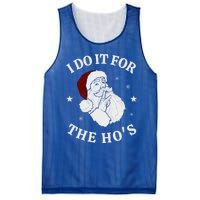 I Do It For The HoS Funny Christmas Rock Hand Santa Hat Great Gift Mesh Reversible Basketball Jersey Tank