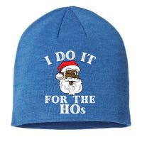 I Do It For The Hos Funny Santa Quotes I Do It For The Hos Cute Gift Sustainable Beanie