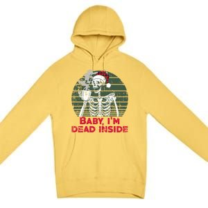 Im Dead Inside Skeleton Ing Cold Black Coffee Cute Gift Premium Pullover Hoodie