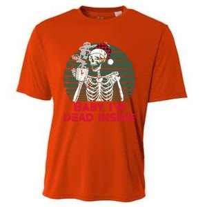 Im Dead Inside Skeleton Ing Cold Black Coffee Cute Gift Cooling Performance Crew T-Shirt