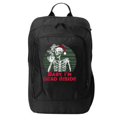 Im Dead Inside Skeleton Ing Cold Black Coffee Cute Gift City Backpack