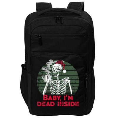 Im Dead Inside Skeleton Ing Cold Black Coffee Cute Gift Impact Tech Backpack