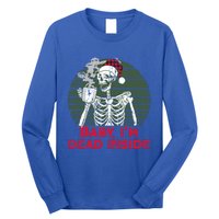 Im Dead Inside Skeleton Ing Cold Black Coffee Cute Gift Long Sleeve Shirt