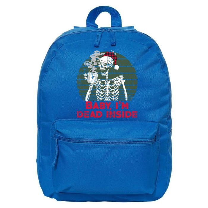 Im Dead Inside Skeleton Ing Cold Black Coffee Cute Gift 16 in Basic Backpack