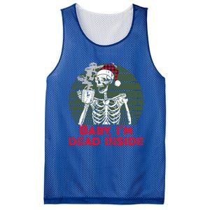 Im Dead Inside Skeleton Ing Cold Black Coffee Cute Gift Mesh Reversible Basketball Jersey Tank