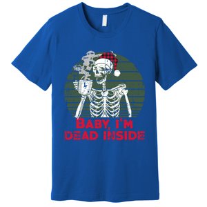 Im Dead Inside Skeleton Ing Cold Black Coffee Cute Gift Premium T-Shirt