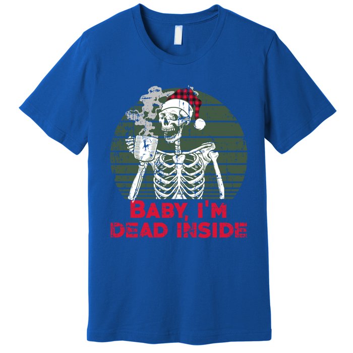 Im Dead Inside Skeleton Ing Cold Black Coffee Cute Gift Premium T-Shirt