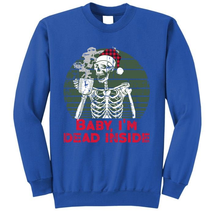 Im Dead Inside Skeleton Ing Cold Black Coffee Cute Gift Tall Sweatshirt