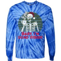 Im Dead Inside Skeleton Ing Cold Black Coffee Cute Gift Tie-Dye Long Sleeve Shirt