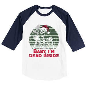 Im Dead Inside Skeleton Ing Cold Black Coffee Cute Gift Baseball Sleeve Shirt