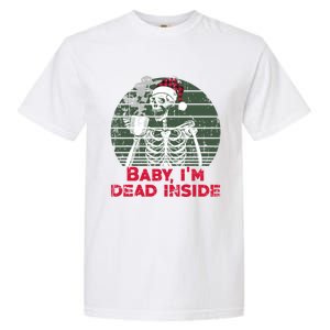 Im Dead Inside Skeleton Ing Cold Black Coffee Cute Gift Garment-Dyed Heavyweight T-Shirt