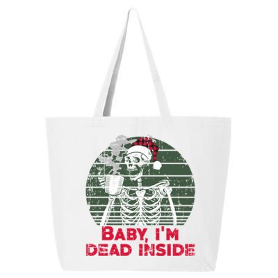 Im Dead Inside Skeleton Ing Cold Black Coffee Cute Gift 25L Jumbo Tote