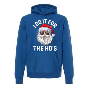 I Do It For The HoS Funny Inappropriate Christmas Santa Meaningful Gift Premium Hoodie