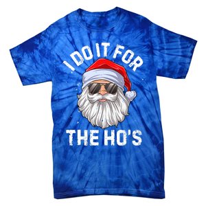 I Do It For The HoS Funny Inappropriate Christmas Santa Meaningful Gift Tie-Dye T-Shirt