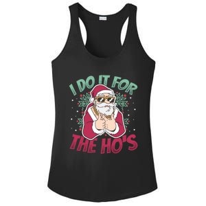 I Do It For The Hos Christmas Gift Ladies PosiCharge Competitor Racerback Tank