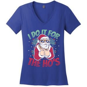 I Do It For The Hos Christmas Gift Women's V-Neck T-Shirt