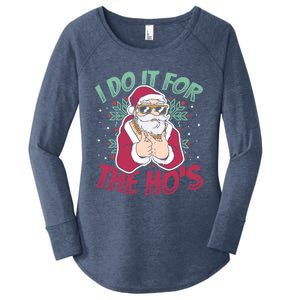 I Do It For The Hos Christmas Gift Women's Perfect Tri Tunic Long Sleeve Shirt