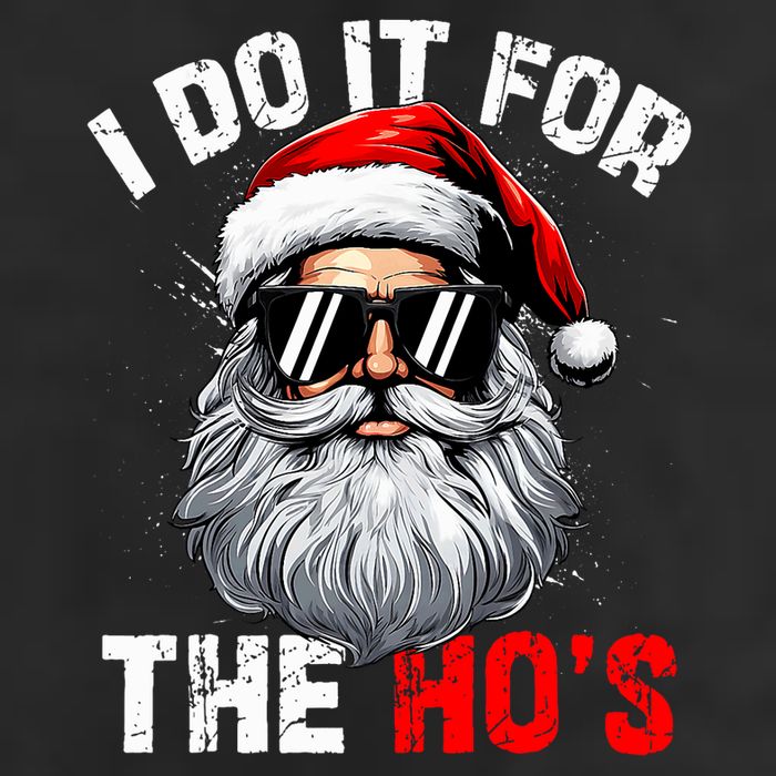 I Do It For The Hos Funny Inappropriate Christmas Santa Face 25L Jumbo Tote