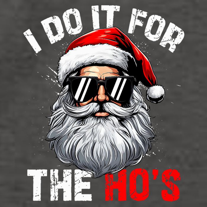 I Do It For The Hos Funny Inappropriate Christmas Santa Face Vector Backpack