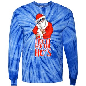 I Do It For The HoS Inappropriate Funny Christmas Adult Great Gift Tie-Dye Long Sleeve Shirt