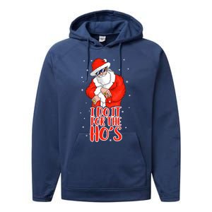 I Do It For The HoS Inappropriate Funny Christmas Adult Great Gift Performance Fleece Hoodie