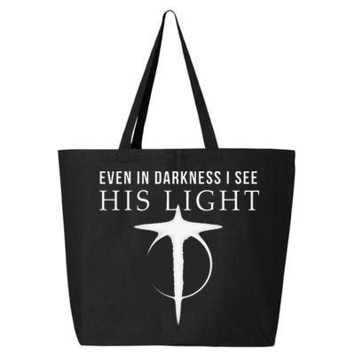 In Darkness I See His Light Jesus Christian S Gift 25L Jumbo Tote