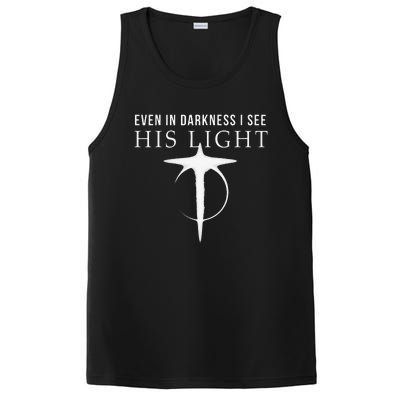 In Darkness I See His Light Jesus Christian S Gift PosiCharge Competitor Tank