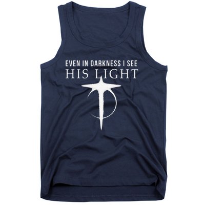 In Darkness I See His Light Jesus Christian S Gift Tank Top