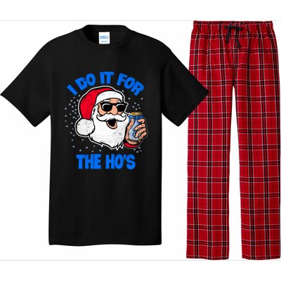 I Do It For The Hos Adult Funny Inappropriate Christmas Gift Pajama Set