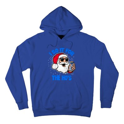 I Do It For The Hos Adult Funny Inappropriate Christmas Gift Hoodie