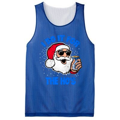 I Do It For The Hos Adult Funny Inappropriate Christmas Gift Mesh Reversible Basketball Jersey Tank