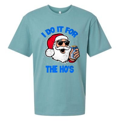 I Do It For The Hos Adult Funny Inappropriate Christmas Gift Sueded Cloud Jersey T-Shirt