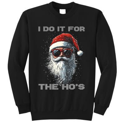 I Do It For The HoS Funny Santa Inappropriate Christmas Sweatshirt