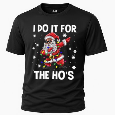 I Do It For The Hos Santa Dabbing Christmas Squad HoS Funny Gift Performance Shirt