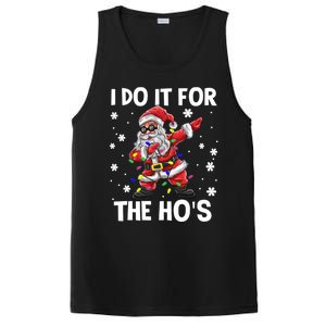 I Do It For The Hos Santa Dabbing Christmas Squad HoS Funny Gift PosiCharge Competitor Tank