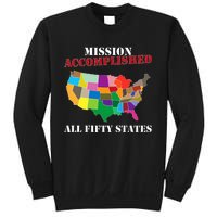 I Did It! Visit All 50 Usa States Gift Mission Accomplished Sweatshirt