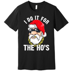 I Do It For The Hos Ho S Fun Inappropriate Xmas Gift  Premium T-Shirt