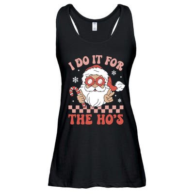 I Do It For The Ho’S Funny Christmas Ladies Essential Flowy Tank