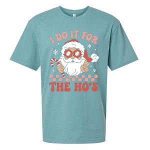 I Do It For The Ho’S Funny Christmas Sueded Cloud Jersey T-Shirt