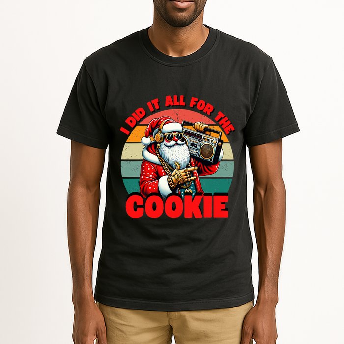 I Did It All For The Cookie Funny Santa Christmas  Tall T-Shirt