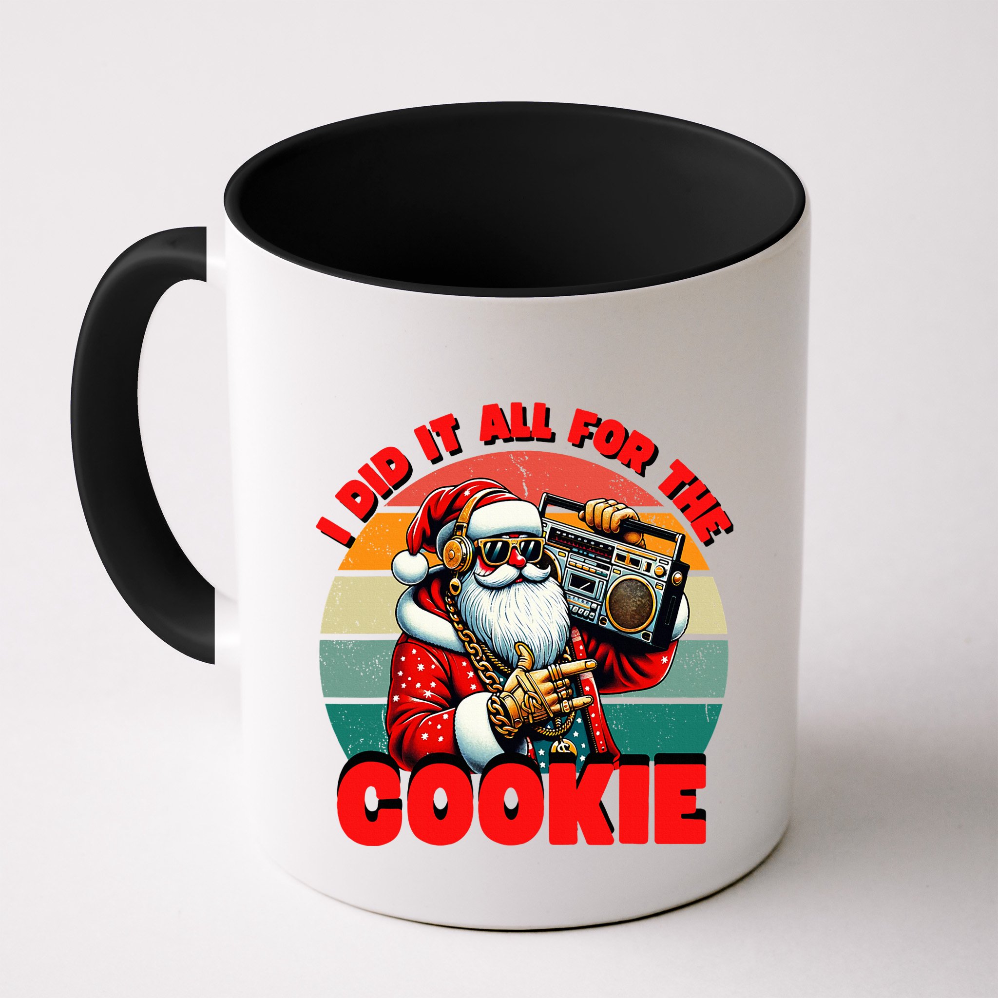 I Did It All For The Cookie Funny Santa Christmas  Mug
