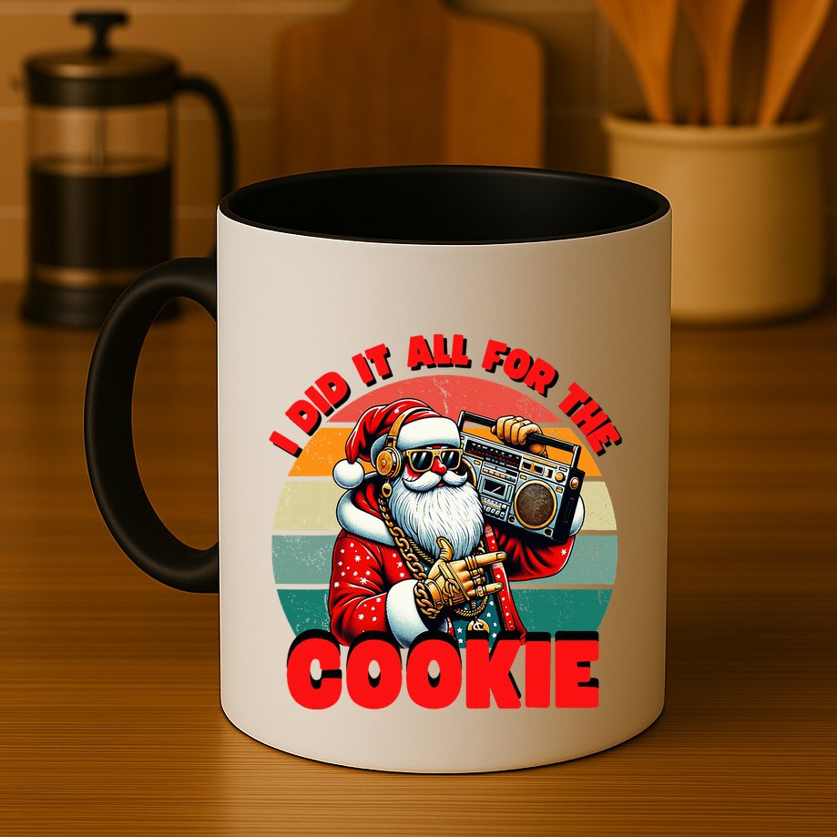 I Did It All For The Cookie Funny Santa Christmas  Mug
