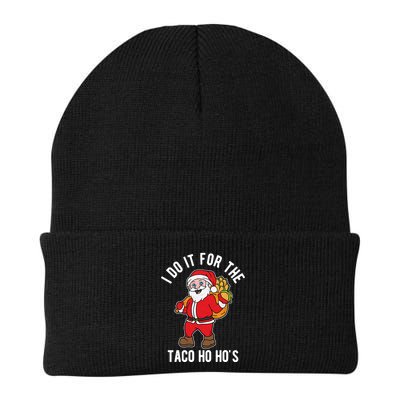 I Do It For The Taco Ho HoS Funny Santa Christmas Xmas Beanie